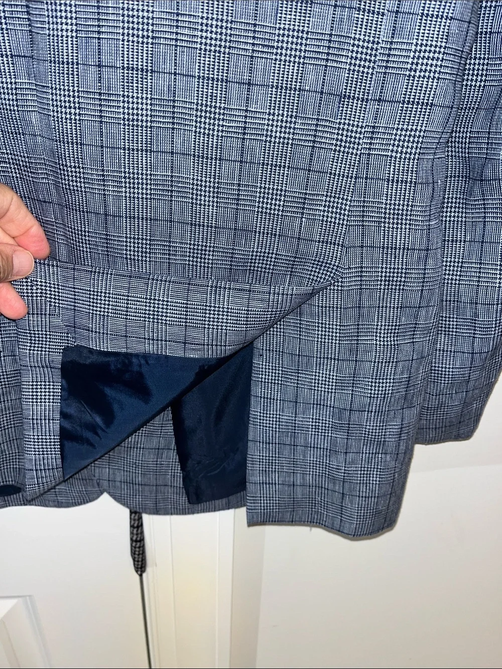 J Crew Thompson Blazer Summer Sportcoat Sport coat Linen Jacket 36R Houndstooth